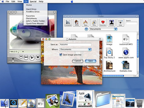 Screenshot of MacOS X Developer Preview 3